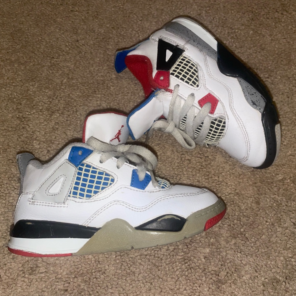 Toddler Jordan 4 Retro Basketball Shoes ‘What The 4’